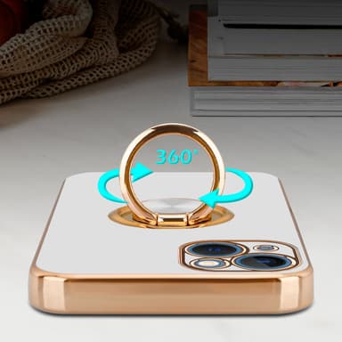 iPhone 13 Skal Fodral Case (Vit)
