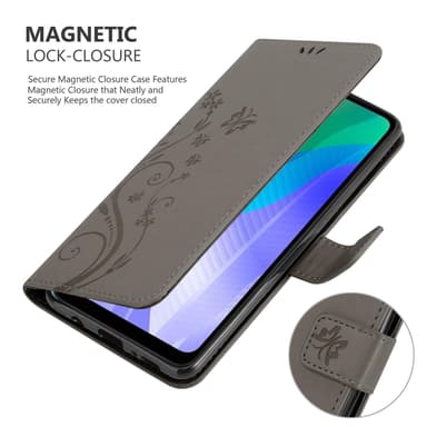 Huawei Y6P Plånboksfodral Skal (Grå)