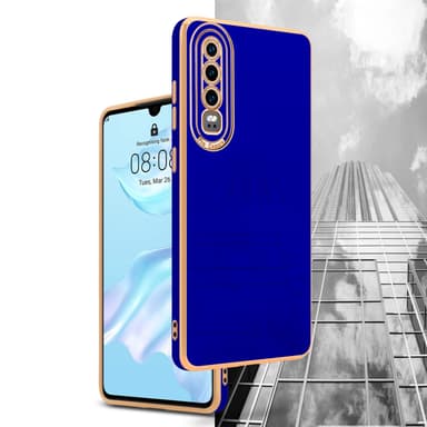 Huawei P30 Skal Fodral Case (Blå)