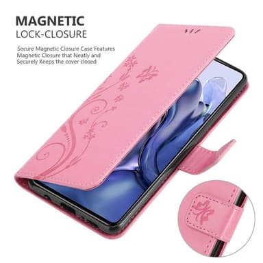 Xiaomi 11T / 11T PRO Plånboksfodral Skal (Rosa)