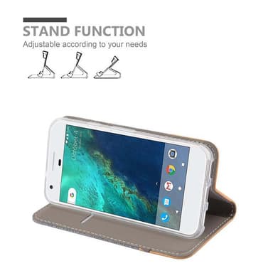 Google PIXEL Plånboksfodral Skal (Grå)