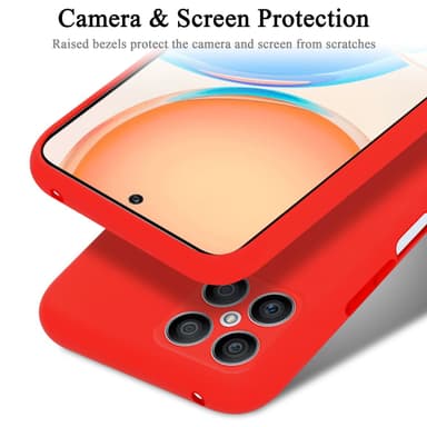Honor X8 Skal Fodral Case (Röd)