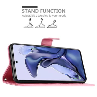 Xiaomi 11T / 11T PRO Plånboksfodral Skal (Rosa)