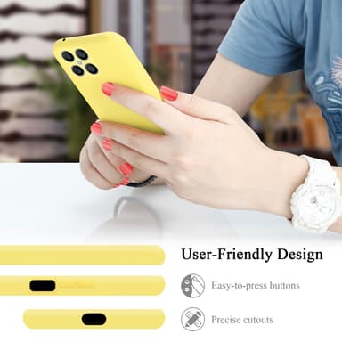 Honor X8 Skal Fodral Case (Gul)