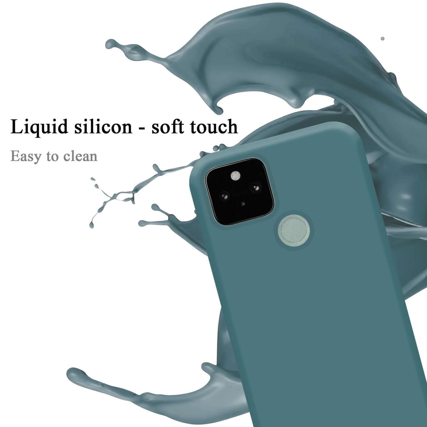 Google PIXEL 5 Skal Fodral Case (Grön)