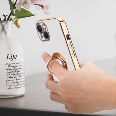 iPhone 13 Skal Fodral Case (Vit)