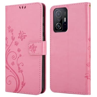 Xiaomi 11T / 11T PRO Plånboksfodral Skal (Rosa)