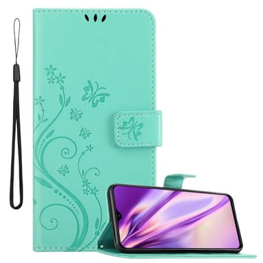 Realme 5 / 5i / 6i / C3 Plånboksfodral Skal (Turkos)
