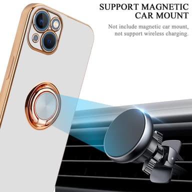 iPhone 13 Skal Fodral Case (Vit)