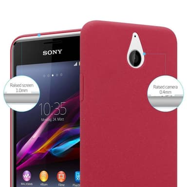 Sony Xperia E1 Skal Fodral Case (Röd)