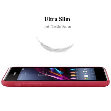 Sony Xperia E1 Skal Fodral Case (Röd)