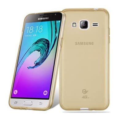 Samsung Galaxy J3 2016 Skal Fodral Case (Guld)