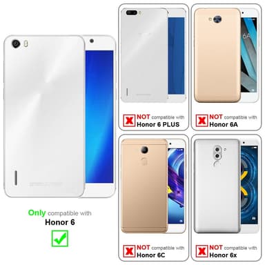 Honor 6 Plånboksfodral Skal (Grå)