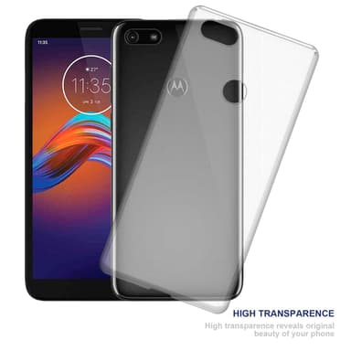 Motorola MOTO E6 PLAY Skal Fodral Case (Transparent)