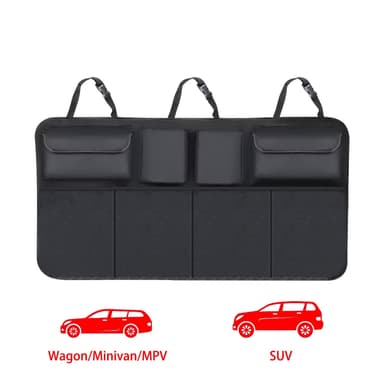 Hängande väskor i bagageutrymmet 86.5 x 45 cm (Svart)