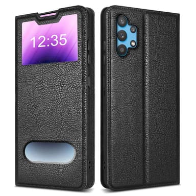 Samsung Galaxy A32 5G Plånboksfodral Skal (Svart)