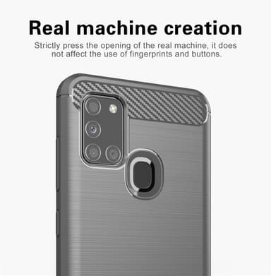 Samsung Galaxy A21s Skal Fodral Case (Grå)