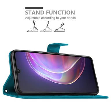 Vivo V21 4G / 5G Plånboksfodral Skal (Blå)