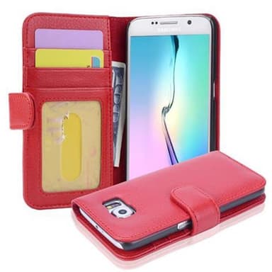 Samsung Galaxy S6 Plånboksfodral Skal (Röd)