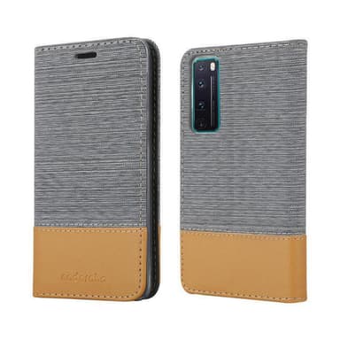 Huawei NOVA 7 5G Plånboksfodral Skal (Grå)