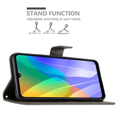 Huawei Y6P Plånboksfodral Skal (Grå)