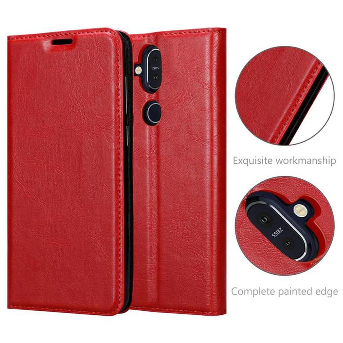 Nokia 8.1 Skal Fodral Case (Röd)