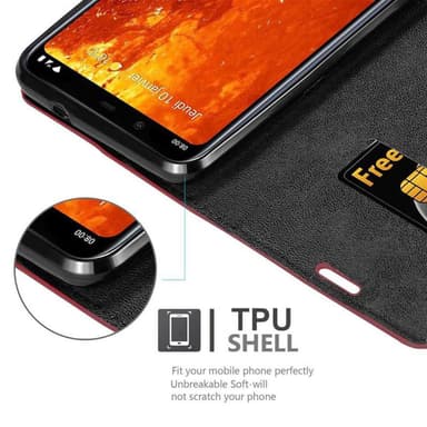 Nokia 8.1 Skal Fodral Case (Röd)