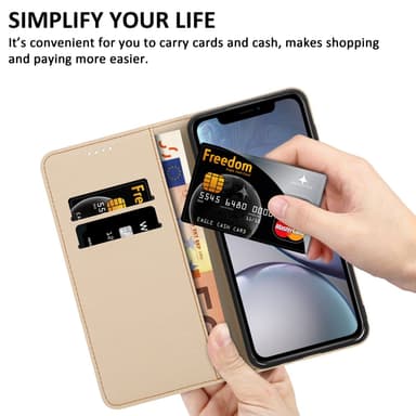 iPhone XR Plånboksfodral Skal (Svart)