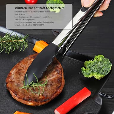 Kökstång 2 delar Set grilltång salladsbestick tänger