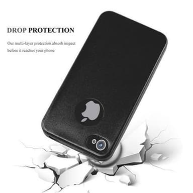 Skal iPhone 4 / 4S Fodral Case (Svart)