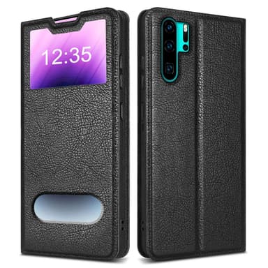 Huawei P30 PRO Plånboksfodral Skal (Svart)