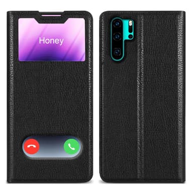 Huawei P30 PRO Plånboksfodral Skal (Svart)