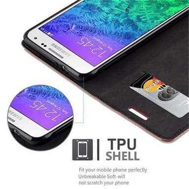 Samsung Galaxy ALPHA Skal Fodral Case (Brun)