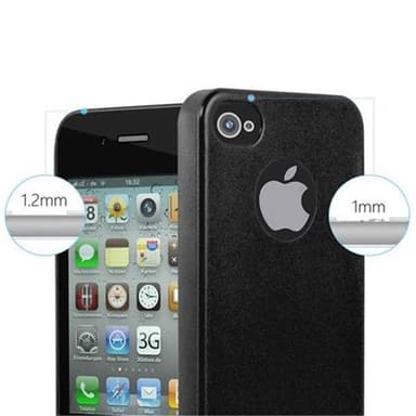 Skal iPhone 4 / 4S Fodral Case (Svart)