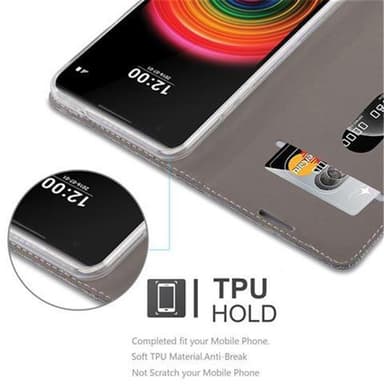 LG X POWER Plånboksfodral Skal (Grå)