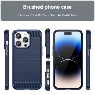 iPhone 14 PRO Skal Fodral Case (Blå)