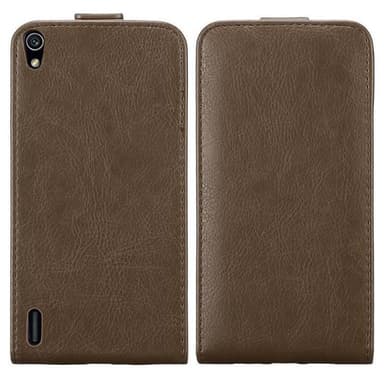 Huawei ASCEND P7 Flipfodral Skal (Brun)