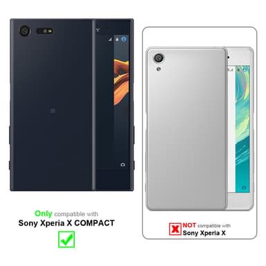 Sony Xperia X COMPACT Skal Fodral Case (Brun)
