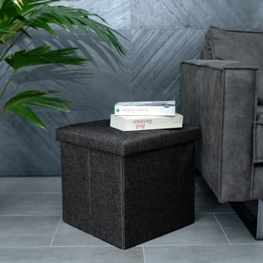 Hopfällbar sittpall 38x38x38 cm Sittstol Sittkub