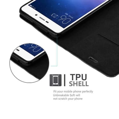 Xiaomi RedMi 3S Skal Fodral Case (Svart)