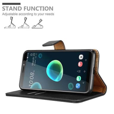 HTC Desire 12 PLUS Plånboksfodral Skal (Svart)