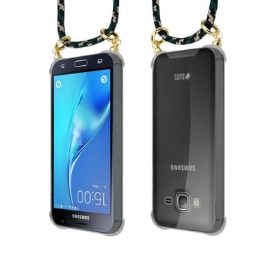 Samsung Galaxy J3 2016 Skal Fodral Kedja (Brun)
