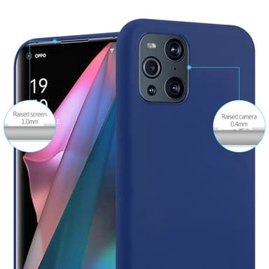 Skal Oppo FIND X3 PRO Fodral Case (Blå)