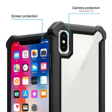 iPhone X / XS Skal Fodral Case (Svart)