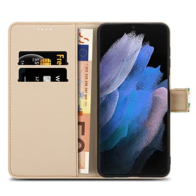 Samsung Galaxy S21 ULTRA Plånboksfodral Skal (Grön)