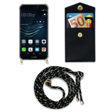 Huawei P9 Skal Fodral Kedja (Brun)