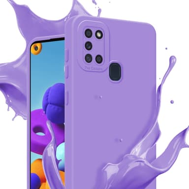 Samsung Galaxy A21s Skal Fodral Case (Lila)