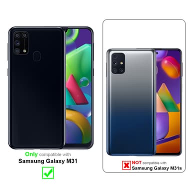 Samsung Galaxy M31 Plånboksfodral Skal (Svart)