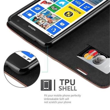Nokia Lumia 625 Skal Fodral Case (Brun)