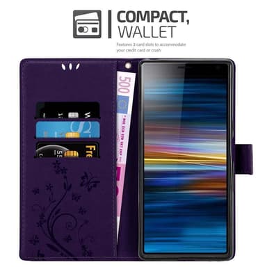 Sony Xperia 10 / Xperia XA3 Plånboksfodral Skal (Lila)